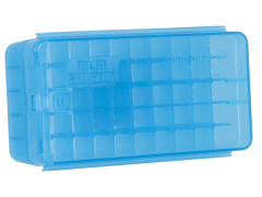 Mtm Side-slide Ammo Box, Mtm P50ss-9m-24  9mm Pstl Slide Stop 50rd Box Blue