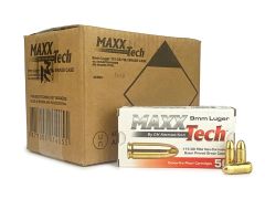 Maxxtech 9mm 115 Grain FMJ (Case)