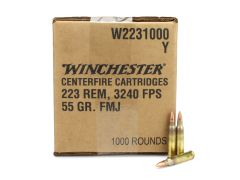 W2231000 Winchester USA 223 Remington 55 Grain FMJ - 1000 Round
