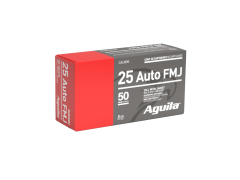 Aguila 25 Auto 50 Grain FMJ Ammunition