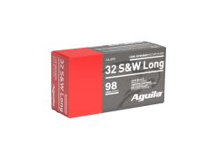 aguila ammo, 32 sw long, 32 s&w, 32 sw ammo, ammo for sale, lead solid point, revolver ammo, Ammunition Depot