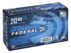 Federal Varmint Predator, 243 Winchester, JHP, hollow point, 243 win ammo, hunting ammo, Ammunition Depot