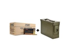 PMC Bronze 308 Winchester 147 Grain FMJ (Case) w/ Heavy Duty Ammo Can