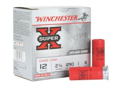 XU128 Winchester Super-X Upland Game 12 Gauge 2.75" 1 OZ 8 Shot