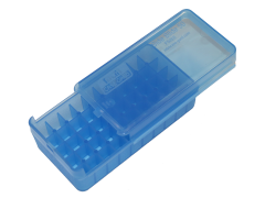 Mtm Side-slide Ammo Box, Mtm P50ss-45-24  45  Pstl Slide Stop 50rd Box Blue