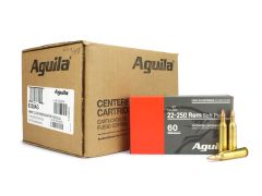 Aguila 22-250 Rem 60 Grain Soft Point Bulk