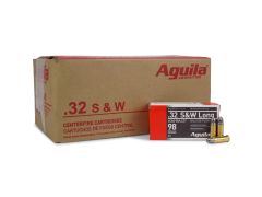 aguila ammo, 32 sw long, 32 sw, 32 sw ammo, ammo for sale, lead solid point, revolver ammo, Ammunition Depot, bulk ammo