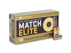 E9MMA1-COMP-50 Box Sig Sauer Elite V-Crown 9mm 115 Grain Jacketed Hollow Point