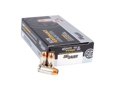 Sig Sauer, elite series, 45 acp rounds, 45 auto, 185 grain, hollow points, self-defense ammo, ammo for sale, Ammunition Depot