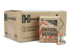 Hornady Critical Defense 30 Super Carry 100 Gr FTX (Case)