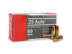 Aguila 25 Auto 50 Grain FMJ Ammunition