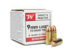 Winchester Target & Practice, 9mm, FMJ, 9mm ammo, fmj ammo, 9mm for sale, 9mm fmj, Ammunition Depot