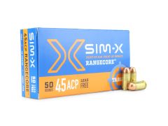 SIM-X RangeCore 45 ACP 78 Gr Lead-Free FMJ