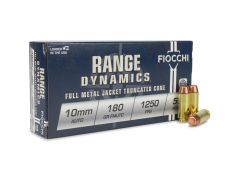 Fiocchi Range Dynamics 10mm 180 Grain Truncated-Cone FMJ