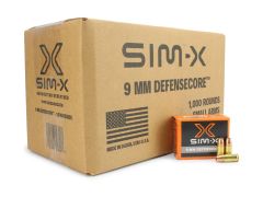 SIM-X DefenseCore 9mm 45 Gr Lead-Free HP (Case)