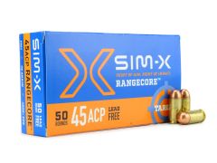 SIM-X RangeCore 45 ACP 80 Gr Lead-Free FMJ