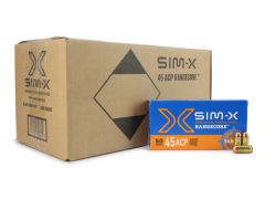 SIM-X RangeCore 45 ACP 78 Gr Lead-Free FMJ (Case)