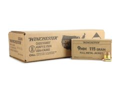 Winchester Service Grade 9mm 115 Gr FMJ (Case)