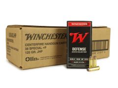 Winchester USA 38 Special 125 Gr +P JHP (Case)