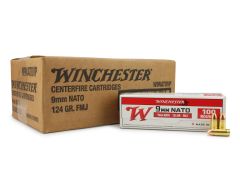 Winchester Target & Training 9mm NATO 124 Gr FMJ (Case)