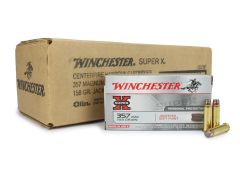 Winchester Super X 357 Magnum 158 Gr Jacketed Soft Point (Case)