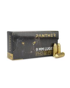 Panther Ammo 9mm for Sale, Buy 9mm Ammo, Best Price 9mm FMJ, Panther 9mm Reviews, Target Shooting 9mm Ammo, 124 Gr FMJ 9mm Ammunition, ammo depot, Ammunition Depot