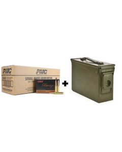 PMC Bronze 308 Winchester 147 Grain FMJ (Case) w/ FREE Heavy Duty Ammo Can