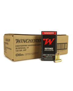 Winchester USA 38 Special 125 Gr +P JHP (Case)