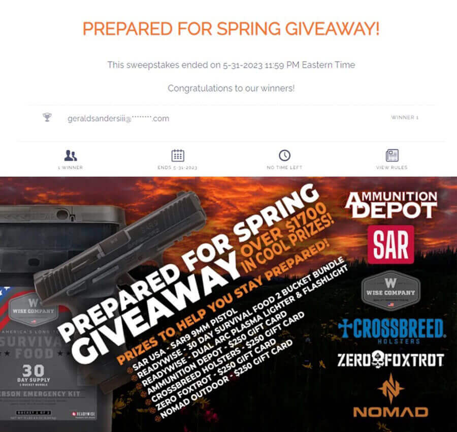 2023 Spring Gun Giveaway