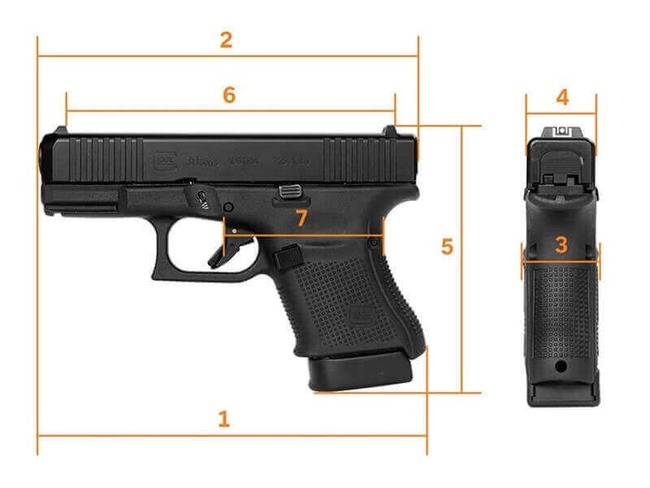 Glock 30 Gen5 Dimensions