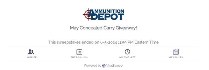 May Concealed Carry Giveaway Contest